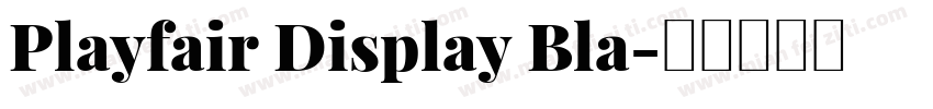 Playfair Display Bla字体转换